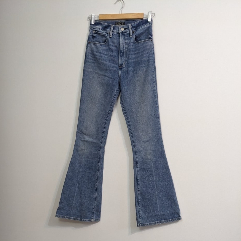 Abercrombie & Fitch High Waist Flare Jeans 26 Blue